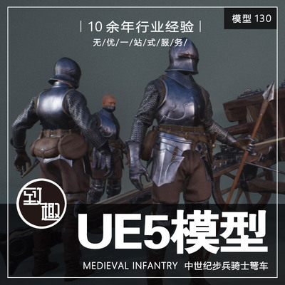 UE4UE5_Medieval Infantry 中世纪步兵骑士弩车战车角色 _模型130