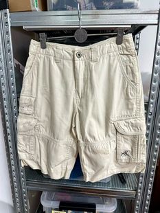 多袋休闲短裤 老款 全棉 腰围76 亏出 28码 德国订单重工破坏工装