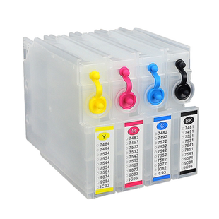丽辉适用爱普生WF-6593 6093 8093 8593喷墨打印机 EPSON T7531 T7532 T7533 T7534黑色彩色填充连供墨盒墨水