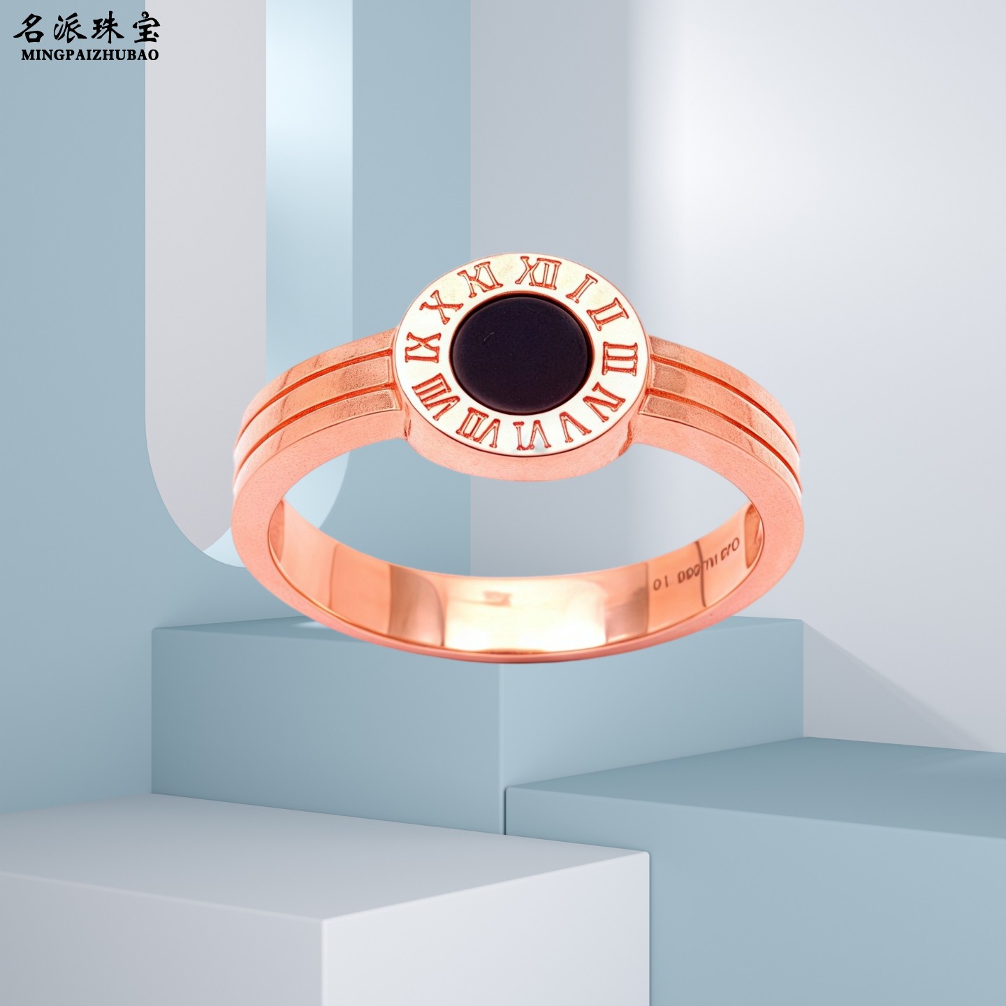 14K彩金俄罗斯玫瑰金戒指