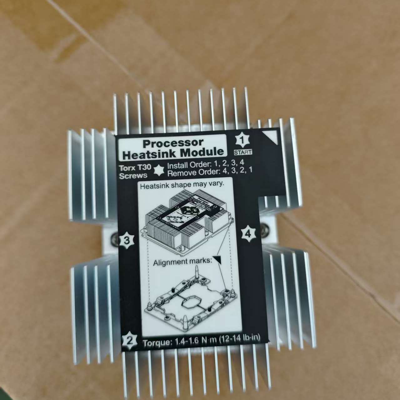 联想服务器CPU散热片，型号01KP655适用于SR550，SR650等2U服务器