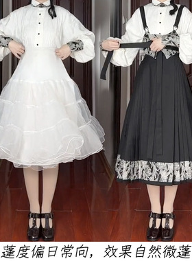 65cm裙撑70cm无骨纱撑马面裙日常撑微蓬Lolita衬裙大码200斤胖mm