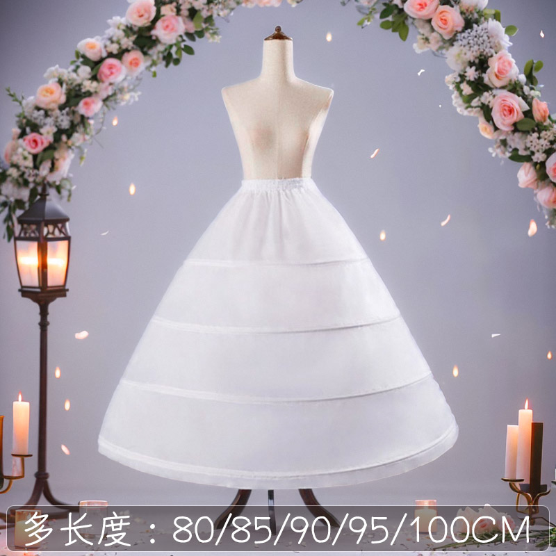 洛丽塔花嫁裙撑80cm暴力撑Lolita鱼骨撑婚纱礼服裙撑长款85cm90cm 女装/女士精品 半身裙 原图主图