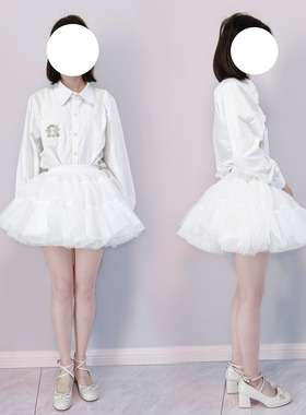 lolita裙撑30/35/40/45cm暴力撑软纱蓬蓬日常短款暴力大码胖mm