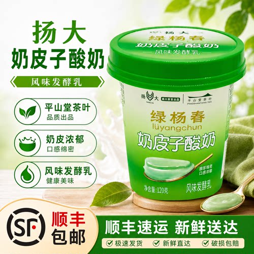扬大绿杨春奶皮子酸奶120g×8杯