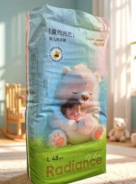 哈哈熊爱的光芒拉拉裤纸尿裤小花裤超薄透气柔软婴幼儿干爽尿不湿