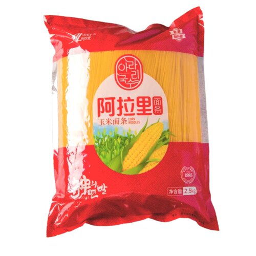 延边玉米面条黄面条配料玉米和水