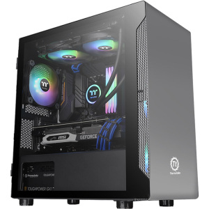 Tt台式机电脑机箱启航者A1水冷游戏MATX/ITX迷你小机壳钢化玻璃