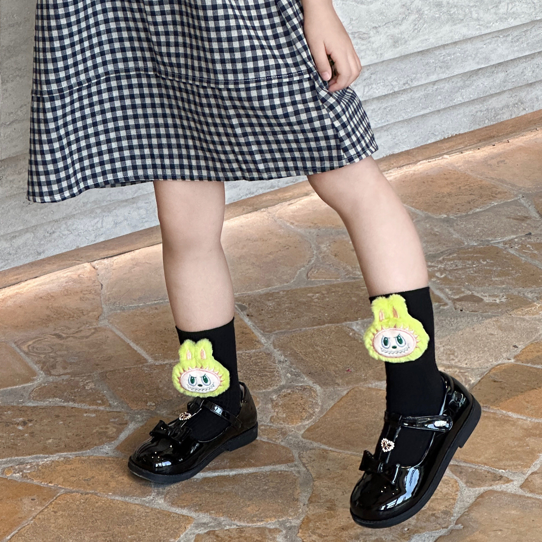 夏季薄款ins潮纯色立体玩偶公仔袜子女中筒袜学生可爱卡通中长袜