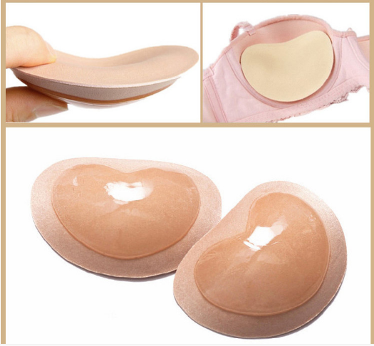文胸内壁自粘比基尼加厚硅胶胸垫海绵增厚胸罩不空杯增厚内垫乳垫