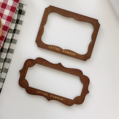 复古制作木质工艺品 家居装饰挂件 椴木配饰模板创意手工diy配件