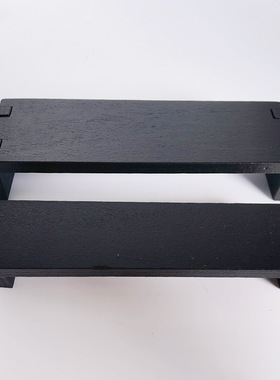 ZAKKA日式桌椅套装工艺品小摆件公仔道具 木质长椅摆件