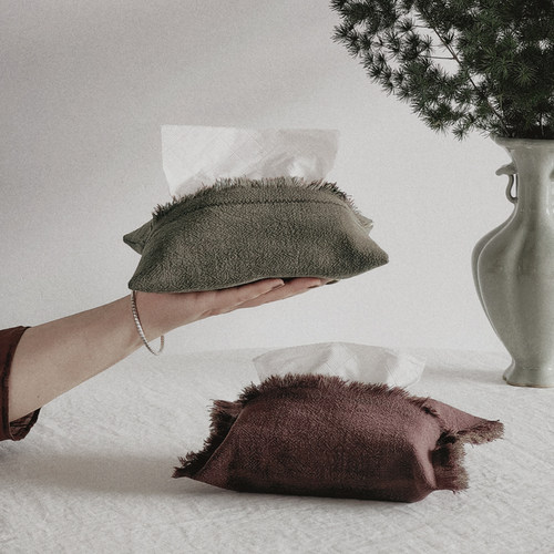 双面两色纸巾袋WOOKEN两面可用