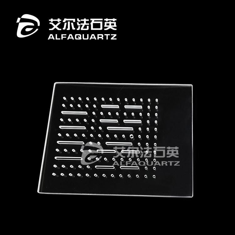 石英玻璃片耐高温精密切割打孔片康宁肖特玻璃激光开槽定做