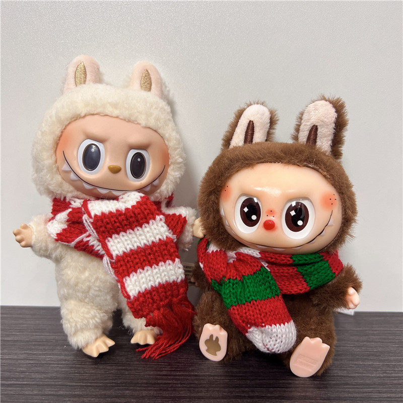 labubu围巾冬季装饰娃衣配件