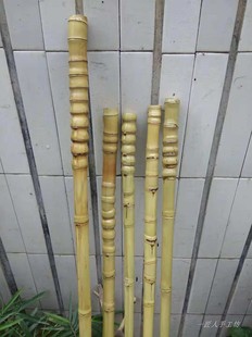 罗汉竹手杖 个性手拐 竹子拐杖 登山户外防滑手杖拐棍 把玩竹杖