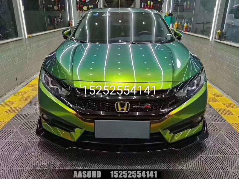 超变系列 全车改色绿色原车升级 aasund鹦鹉汽车漆无需更改行驶证