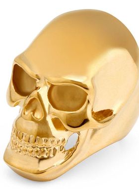 ou时尚饰品骷髅头个性新款钢指环