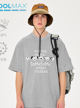 SAMESAME24SS五条斑点狗短袖T恤夏季潮牌情侣圆领全棉图案TEE男女