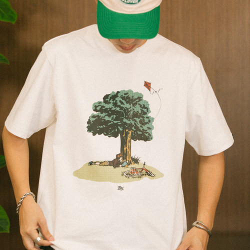 DAKYAM微风印花短袖T恤情