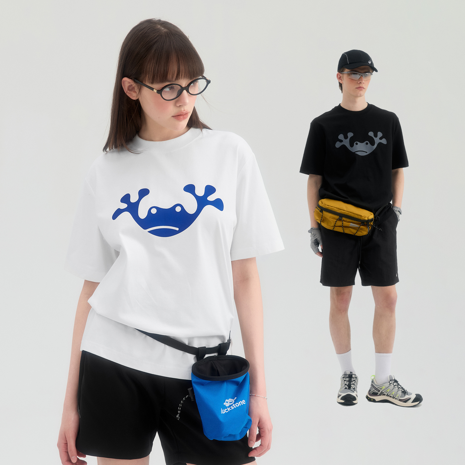 MYSAMESAME呱呱哇印花印花T恤