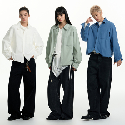 TGNS内包铝丝百变设计短款衬衫