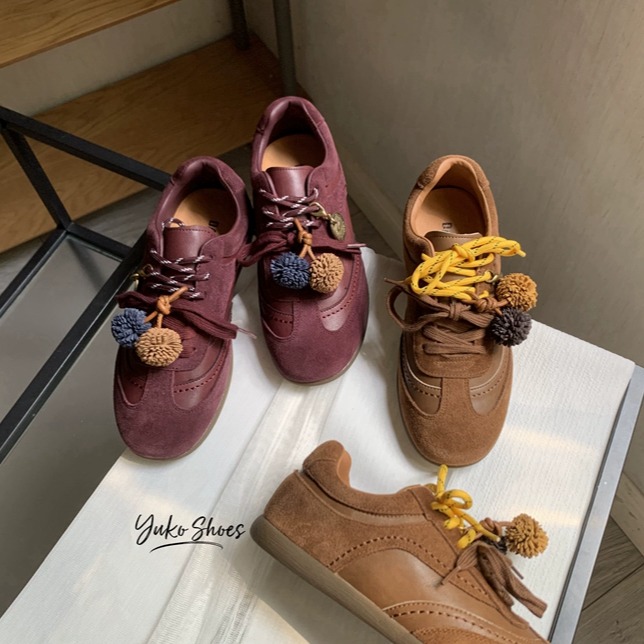 美拉德色系平底阿甘德训鞋