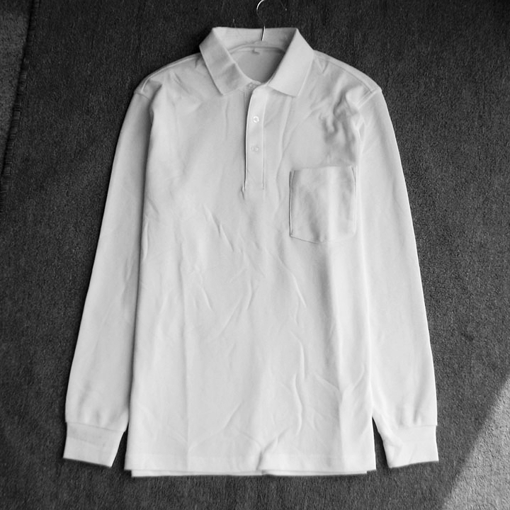 POLO衫男长袖珠地棉商务休闲翻领