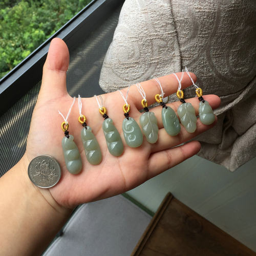 天然正品和田玉小提溜小滴溜吊坠