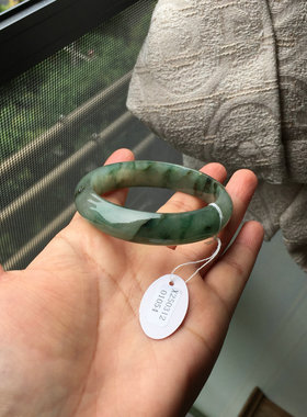 天然A货缅甸料翡翠玉石手镯正圈
