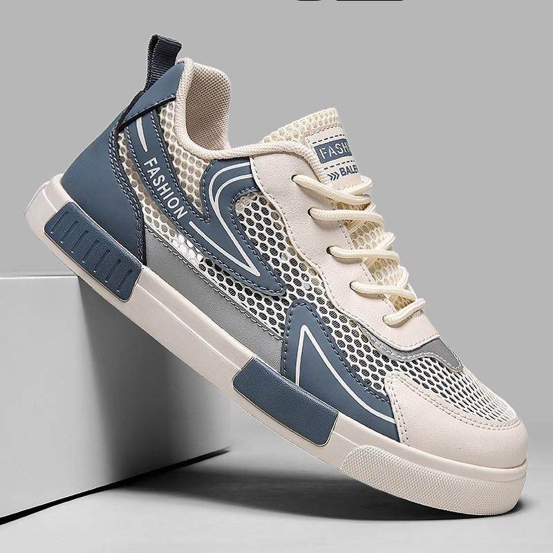男鞋夏季透气防滑薄款镂空网眼休闲小白板鞋46大码47平底运动网鞋,流行男鞋,网面鞋,淘宝优惠券,粉丝福利购,淘宝优惠卷