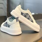 板鞋 透气防滑百搭休闲 男生内增高小众原创小白运动 夏季 国潮男鞋