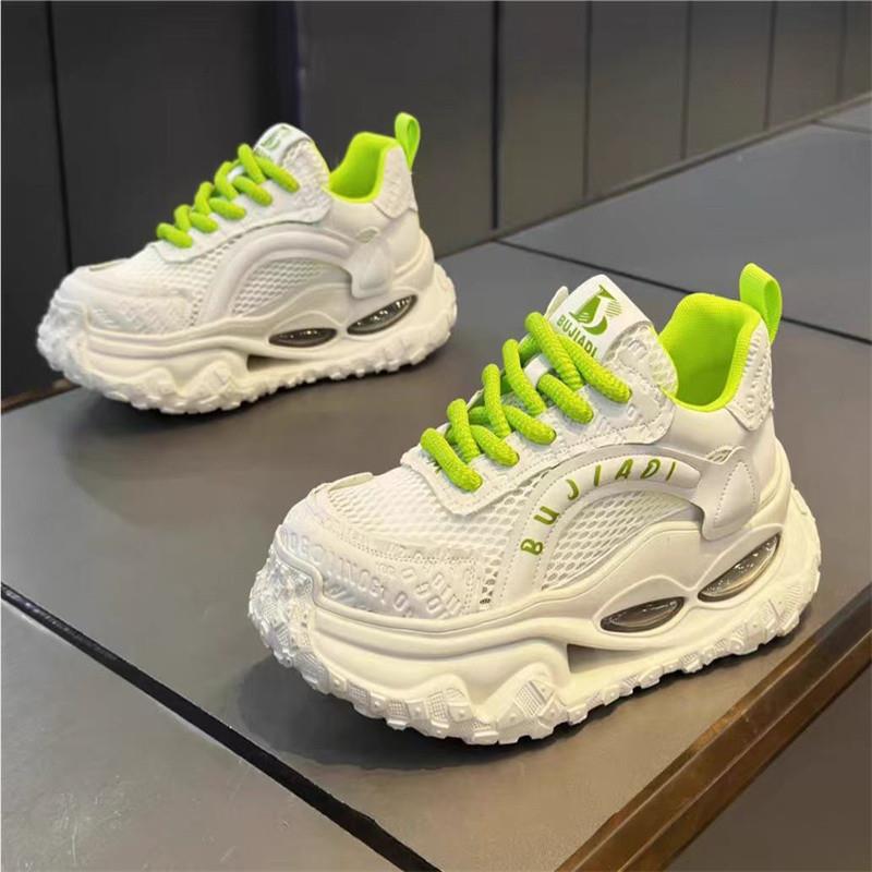 欧洲站男鞋夏季透气网面休闲 运动跑步鞋青少年潮流百搭厚底增高