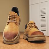 大头工装 马丁靴男鞋 靴 男士 2025新款 秋冬季 复古英伦风低帮休闲皮鞋