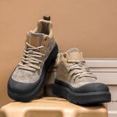 2025新款 高帮男鞋 马丁靴男士 休闲运动板鞋 秋冬季 潮流复古真皮工装