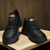 夏季 真皮运动低帮防滑马丁靴2025年新款 潮流休闲皮鞋 正装 男士 男鞋