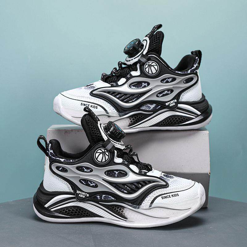男童鞋子春季2025新款网面透气儿童运动鞋中大童小学生男孩篮球鞋
