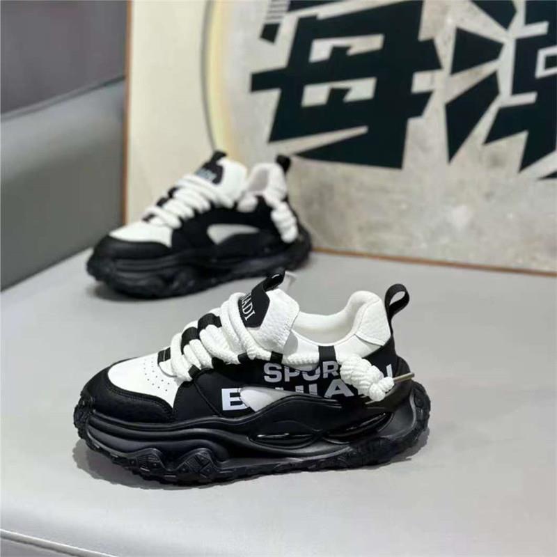 网红潮牌男鞋秋冬季2025新款青少年欧洲站运动休闲厚底气垫老爹鞋