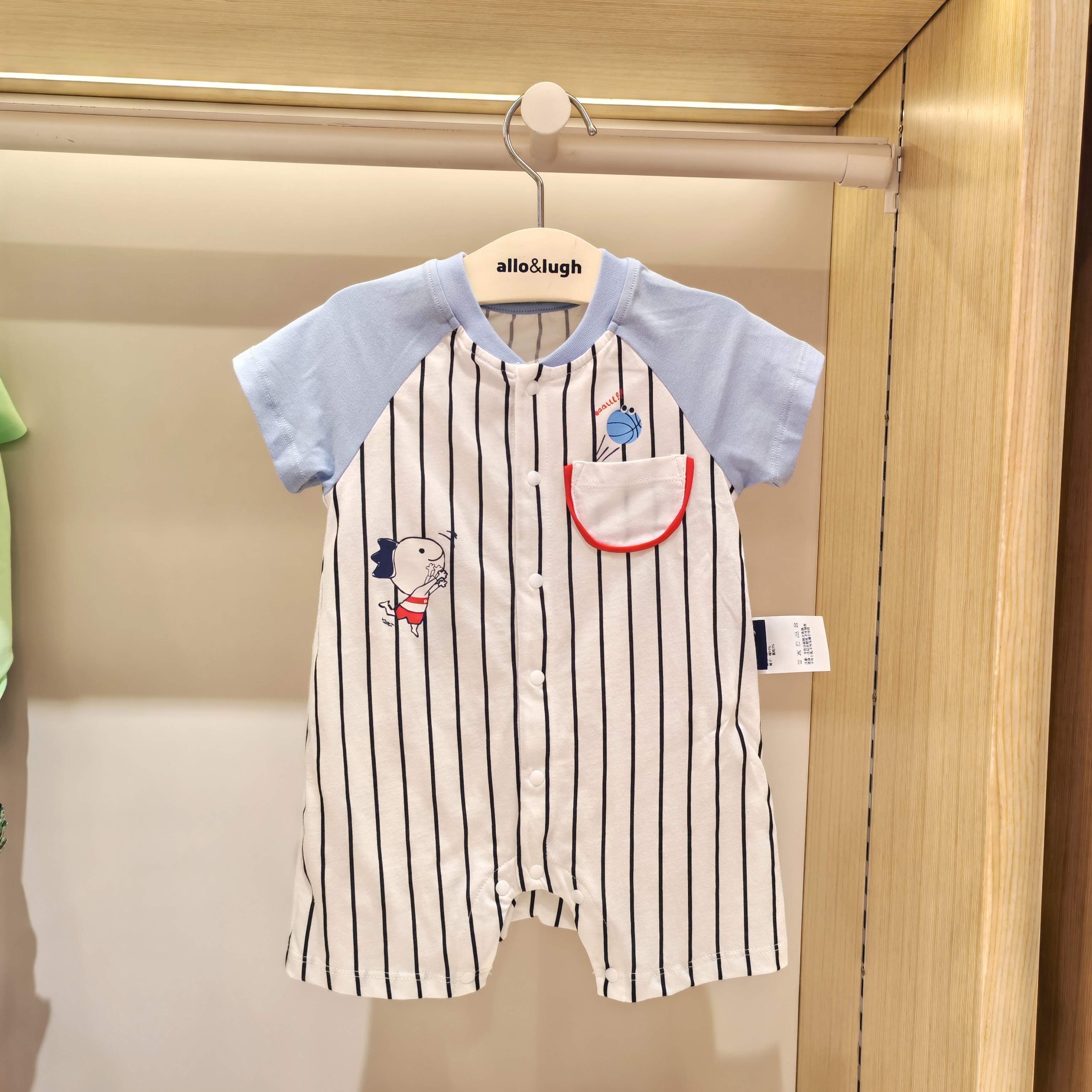 婴儿宝宝夏季包屁连体衣满月宝宝allolugh阿路和如童装ABDD1SU211