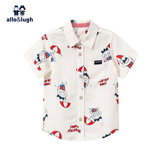 2夏季 男童亚麻衬衫 专柜同款 allolugh阿路和如童装 ABBD1SH201