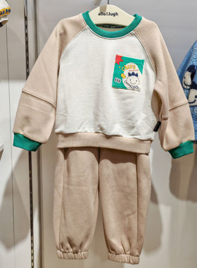 allolugh阿路和如童装专柜同款24春男童休闲两件套装ABDB1XA202