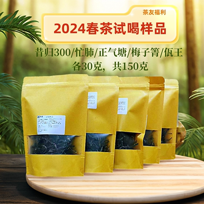 2024年昔归忙肺正气塘梅子箐佤王普洱茶生茶古树春茶散茶试喝样品