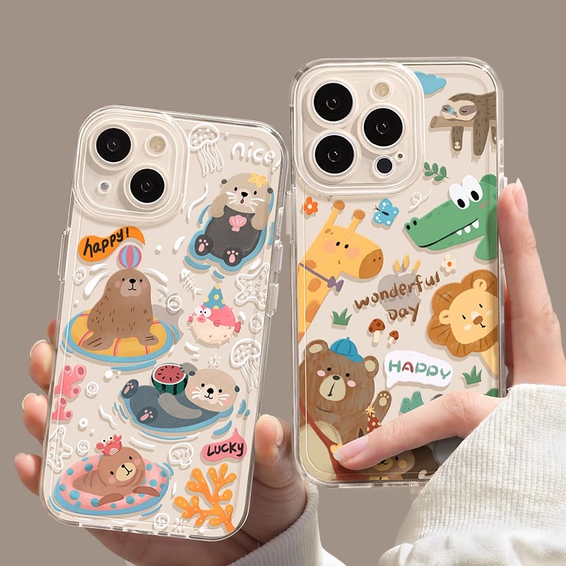 2024可爱卡通适用opporeno11手机壳findx7套reno10新款9女8全包7过年11硅胶oppo软壳6pro透明k10pro潮x6