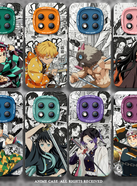 鬼灭之刃适用红米note15pro手机壳+小米note14新款Note13保护套12高级感Redmi硅胶11防摔10挂绳RED外壳9软8