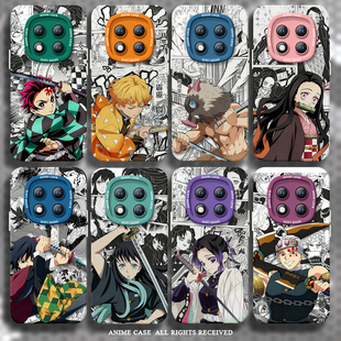 鬼灭之刃适用红米note15pro手机壳+小米note14新款Note13保护套12高级感Redmi硅胶11防摔10挂绳RED外壳9软8