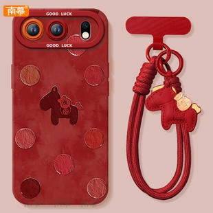 波点小马适用荣耀500手机壳400Pro新款 80过年HONOR外壳70红色60 300套2026马年200华为100硅胶90防摔por新年款