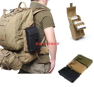 户外军迷用品霰弹袋molle战术收纳包配件腰包12号25孔散弹收容包