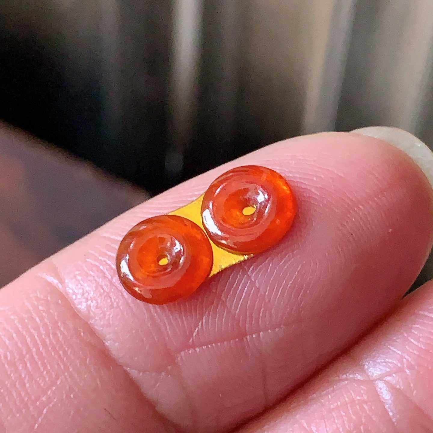 缅甸天然翡翠A货玉石裸石镶嵌面送证书冰种红翡平安扣一对000908,珠宝/钻石/翡翠,翡翠裸石/蛋面,淘宝优惠券,粉丝福利购,淘宝优惠卷