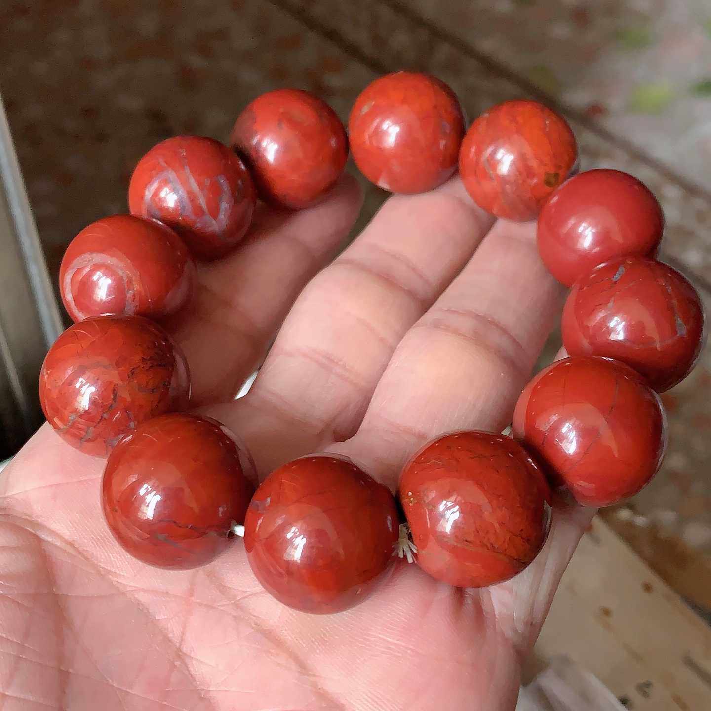 翠都翡翠珠宝玛瑙玉髓战国红手链