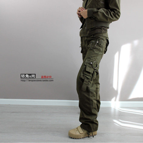 户外男女情侣直筒阔腿有大码长裤